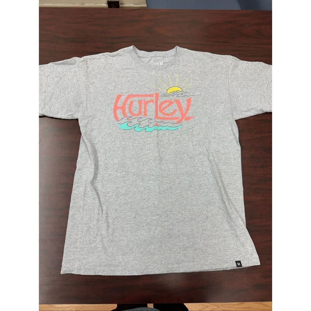 Hurley Mens Grey Short Sleeve Tee Shirt Size Medium